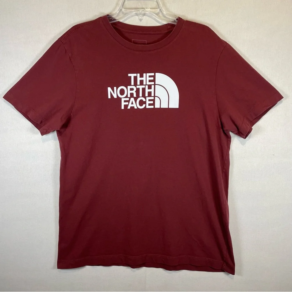 The North Face Burgundy Logo Graphic T-Shirt Men’s Large Outdoor Casual Tee